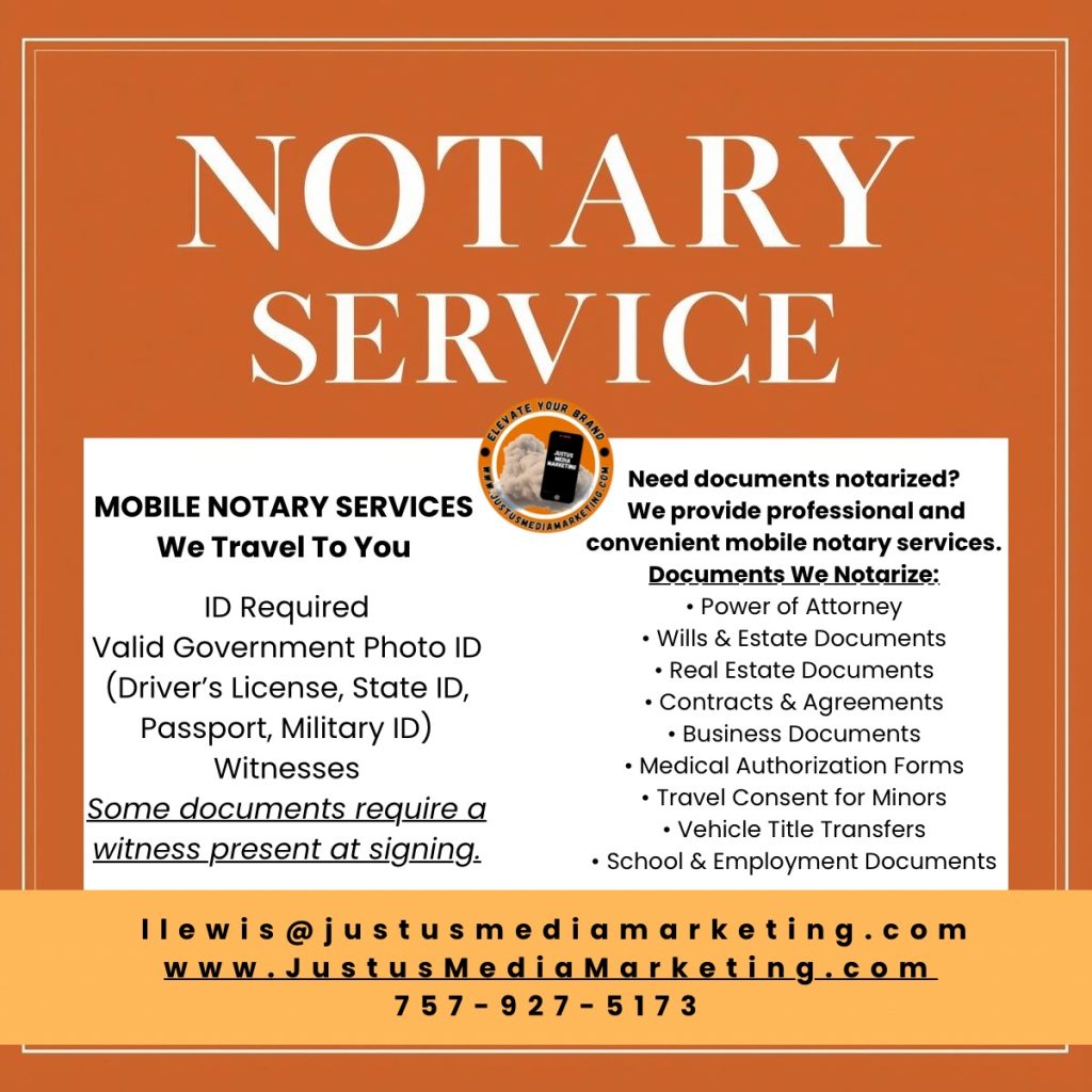 Mobile Notary Service (Virginia)