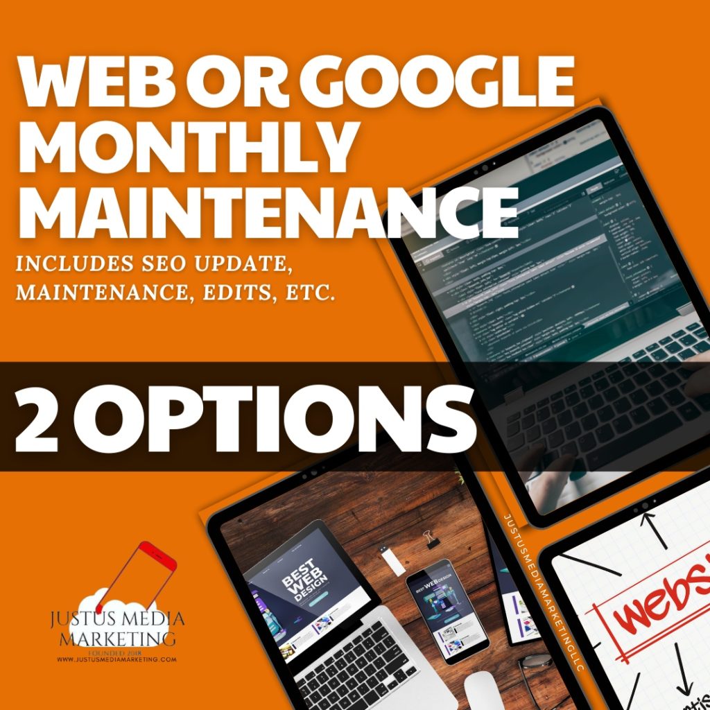 Website Maintenance and/or Google Visibility
